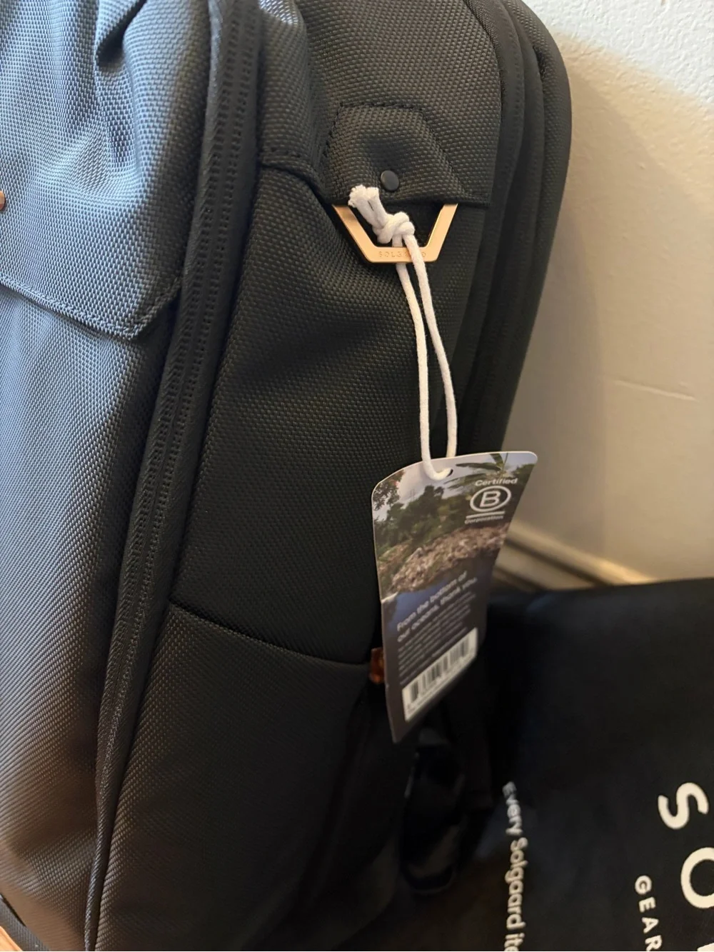 RARE Solgaard Venture Backpack w/ Closet Baltic Black Rose Gold Large NWT